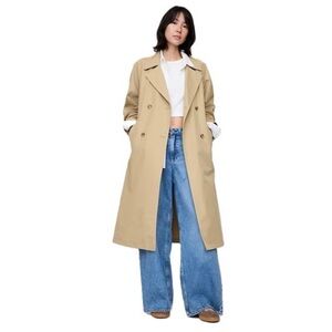 Gap Stylish Tan Trench Coat XXL